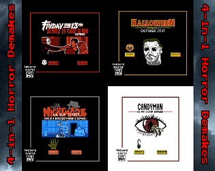 8-Bit Slasher 4-in-1 Horror Demakes (PC)